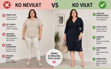 kā ģērbties ar lieko svaru